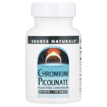Хром Chromium Picolinate 200 mcg Source Naturals