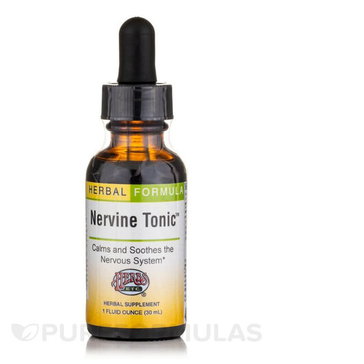 Основне фото товару Nervine Tonic Основне фото товару Herbs Etc., Nervine Tonic, Підтримка стресу, 29.6 мл
