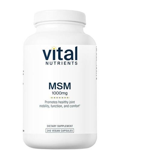 Основне фото товару Vital Nutrients, MSM 1000 mg, Метилсульфонілметан МСМ, 240 капсул