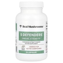 Гриби 5 Defenders Immune Strength Real Mushrooms 90 капсул