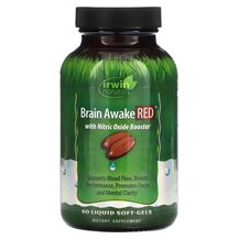 Brain Awake Red Поддержка мозга Irwin Naturals 60 капсул Brain Awake Red Поддержка мозга Irwin Naturals 60 капсул