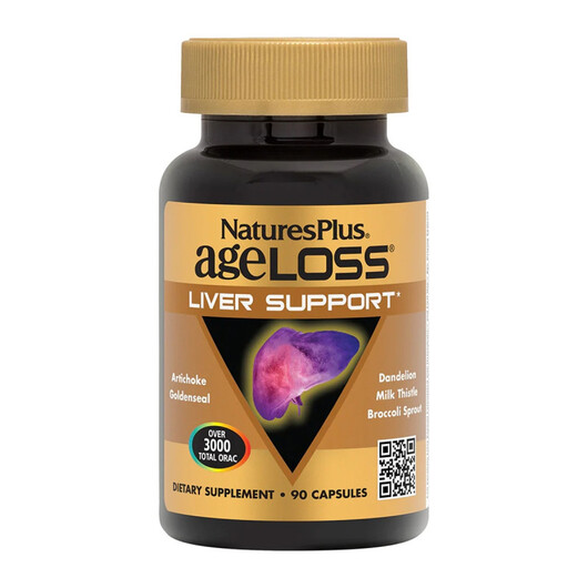 Основное фото товара AgeLoss Liver Support Основное фото товара Natures Plus, Поддержка печени, AgeLoss Liver Support, 90 капсул