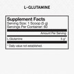 Фото складу L-Glutamine Фото складу Momentous, L-Glutamine, L-Глутамін, 300 г