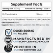 Фото состава Nootropics Depot, L-Фенилаланин, DL-Phenylalanine Powder, 125 г