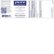 Фото складу Lycopene 20 mg Фото складу Pure Encapsulations, Lycopene 20 mg, Лікопен, 60 капсул