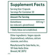 Фото состава Glutathione Фото состава Gaia Herbs Professional Solutions, L-Глутатион, Glutathione, 30 к