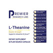 Фото складу L-Theanine Фото складу Premier Research Labs, L-Theanine, L-Теанін, 1 шт