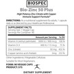 Фото складу Biospec Nutritionals, Bio-Zinc, Цинк, 90 капсул