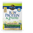 Фото состава Raw Protein and Greens Vanilla Tray 10 Packets, Органический Прот