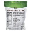 Фото состава Real Food Certified Organic Flax Seeds Фото состава Льняное Масло, Real Food Certified Organic Flax Seeds, 907 г