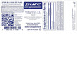 Фото состава Vitamin D3 Liquid Фото состава Pure Encapsulations, Жидкий Витамин D3, Vitamin D3 Liquid, 22.5 м