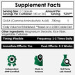Фото состава ГАМК, GABA Capsules | Gamma-Aminobutyric Acid, 180 Capsules