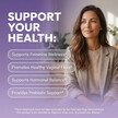Фото состава Vaginal Probiotics for Women with Cranberry D-Mannose Prebiotics pH Balance Support Feminine Health Urinary Tract Cleanse – Capsule Alternative to Gummies – 60 Count Фото состава Vaginal Probiotics for Women with Cranberry, Пробиотики для женщи