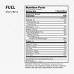 Фото складу Momentous, Fuel - Cherry Berry Flavor, Електроліти, 1 шт
