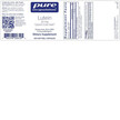 Фото складу Lutein 20 mg Фото складу Pure Encapsulations, Lutein 20 mg, Лютеїн, 120 капсул