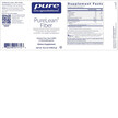 Фото складу PureLean Fiber Powder Фото складу Pure Encapsulations, PureLean Fiber Powder, Клітковина, 345.6 г