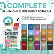 Фото состава Q Defend Quercetin Zinc Vitamin C D Elderberry Turmeric Black Pepper Garlic Ginger Sea Moss Lysine Stinging Nettle Reishi Mushroom Immune Support 120 Capsules by Clean Nutra Фото состава Q Defend Quercetin Zinc Vitamin C D Elderberry, Поддержка иммунит