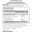 Фото складу Biospec Nutritionals, Essential Oils Omega, Ефірна олія, 100 капс