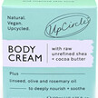 Фото состава Natural Body Cream with Raw Unrefined Shea + Cocoa, Крем для тела