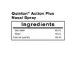 Фото складу Quinton Action Plus Nasal Spray, Спрей назальний, 100 мл