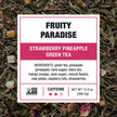 Фото складу Fruity Paradise Cold Brew Packets Loose Leaf - Strawberry Pineapple Green Tea - Pack of Фото складу Fruity Paradise Cold Brew Packets Loose Leaf - Strawberry, Органі