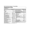 Фото состава Заменитель еды, Daily Nutritional Support Pure Vanilla Flavor, 38