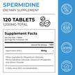 Фото складу Spermidine Supplement Tablets Фото складу Spermidine Supplement Tablets, Спермідин, 120 таблеток