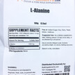 Фото складу L-Alanine Powder Фото складу BulkSupplements, L-Alanine Powder, L-Аланін порошок, 100 г