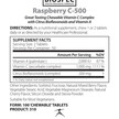 Фото складу Raspberry C-500 Chewable / Great Taste, Вітамін C, 100 таблеток