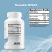 Фото складу TheraCal D2000 Nutritional Supplement, Зміцнення кісток, 360 табл