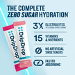 Фото складу DripDrop, Zero Sugar Plus Strawberry Kiwi Peach, Електроліти, 16 