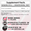 Фото состава R-ALA Cyclodextrin Powder Фото состава Альфа-липоевая кислота, R-ALA Cyclodextrin Powder, 30 г