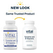 Фото складу Tyrosine and B Vitamins Фото складу Vital Nutrients, Tyrosine and B Vitamins, L-Тирозин, 100 капсул