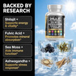 Фото складу Shilajit for Men with Sea Moss Tongkat Ali Ashwagandha Boron Zinc CoQ10 PQQ - Fulvic Acid Capsules - Energy Support - 90 Count - Resin Gummy & Powder Alternative Фото складу Shilajit for Men with Sea Moss Tongkat Ali Ashwagandha, Шилайт, 9