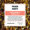 Фото складу Peach Party Cold Brew Packets Loose Leaf - Peach Hibiscus Herbal Tea - Pack of Фото складу Peach Party Cold Brew Packets Loose Leaf - Peach Hibiscus, Органі