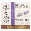 Фото состава Крем лосьон бальзам, Whipped Tallow Balm Lavender, 37 г