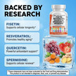 Фото використання Fisetin Quercetin Resveratrol Spermidine Фото використання Fisetin Quercetin Resveratrol Spermidine, Клітинне здоров'я,