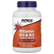 Фото применение NOW Foods, Витамины D3 + K2, Vitamin D3 & K2, 240 капсул