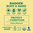 Фото використання Badger, Organic Tattoo Balm, Органічний бальзам, 2 oz