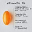 Фото використання Sports Research, D3 + K2 Plant-Based, Вітаміни D3 K2, 120 капсул