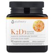 Фото применение K2D3 Essential Daily Vitamins Фото применение Youtheory, Витамины D3 + K2, K2D3 Essential Daily Vitamins, 60 ка