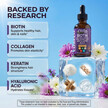 Фото применение Liquid Biotin & Collagen Keratin Hyaluronic Acid, Витамин B7 