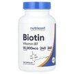 Фото використання Nutricost, Biotin 10000 mcg, Вітамін B7 Біотин, 240 капсул