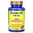 Фото применение Betaine Hcl 648 mg Фото применение Natures Life, Бетаин гидрохлорид, Betaine Hcl 648 mg, 100 капсул
