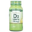 Фото використання Nature's Truth, Vitamin D3 1000 IU, Вітамін D3, 250 капсул