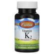 Фото використання Vitamin K2 90 mcg Фото використання Carlson, Vitamin K2 90 mcg, Вітамін K2, 60 капсул