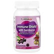 Фото применение Immune Shield With Sambucus Yummy Berry Flavor Фото применение Immune Shield With Sambucus Yummy Berry, Черная Бузина, 60 желе м