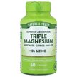 Фото применение Nature's Truth, Магний, Triple Magnesium + D3 & Zinc, 60