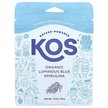 Фото використання Organic Luminous Blue Spirulina Powder Фото використання KOS, Luminous Blue Spirulina Powder, Блакитна спіруліна, 40 г
