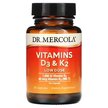 Фото применение Dr. Mercola, Витамины D3 + K2, Vitamins D3 & K2 Low Dose, 30 